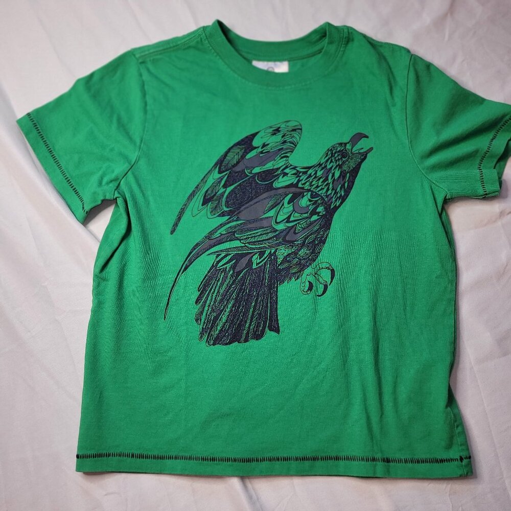 Hanna Andersson, size 5 (110), EUC, green Eagle tshirt